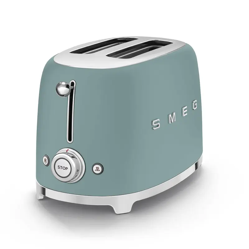 Smeg TSF01EGMSA 50's Retro Style  2 Slice Toaster - Emerald Green