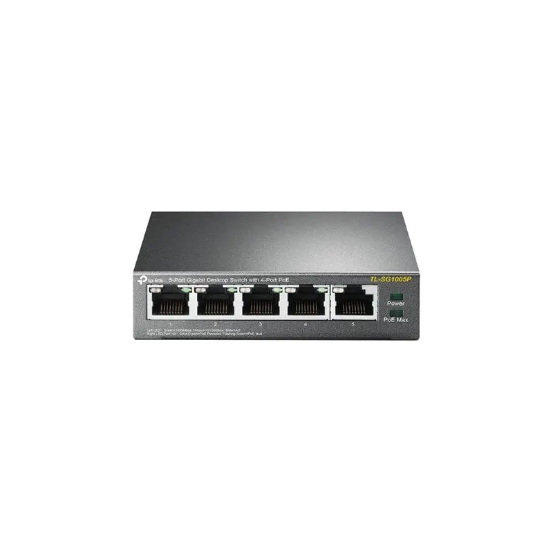 TP-Link TL-SG1005P 5-port GbE Unmanaged Desktop Switch with 4x PoE+ Ports