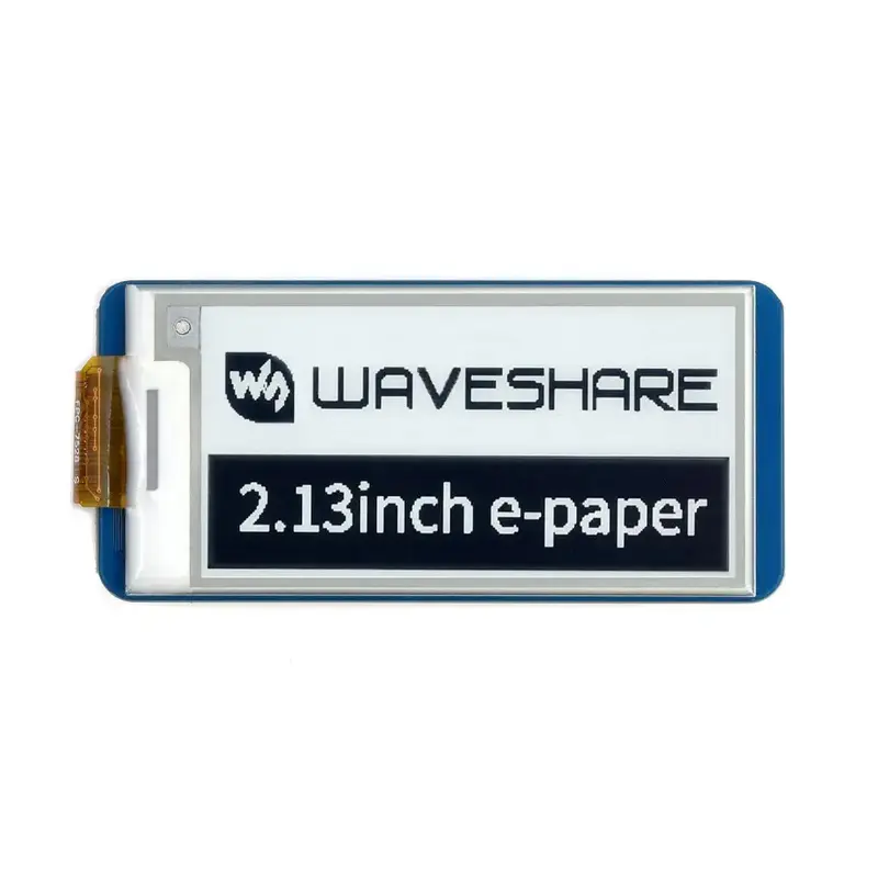 Waveshare 2.13" E-Paper E-Ink Display Module for Raspberry Pi Pico, 250122, Black / White, SPI
