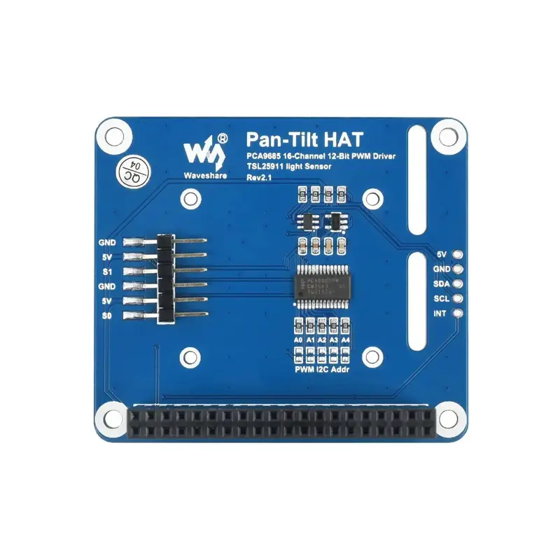 Waveshare 2-DOF Pan-Tilt HAT for Raspberry Pi