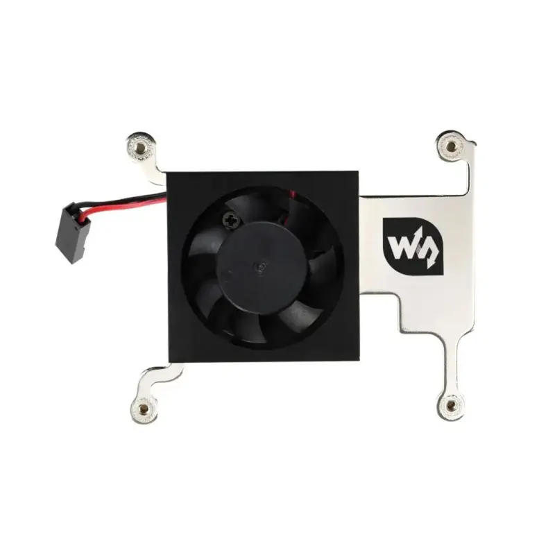 Waveshare Low-Profile CPU Cooling Fan for Raspberry Pi 4B/3B+/3B w/ Bracket (No GPIO Adapter)