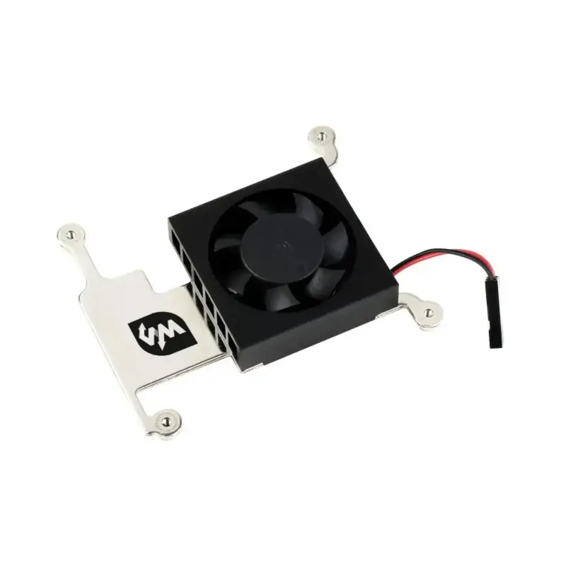 Waveshare Low-Profile CPU Cooling Fan for Raspberry Pi 4B/3B+/3B w/ Bracket (w/ GPIO Adapter)