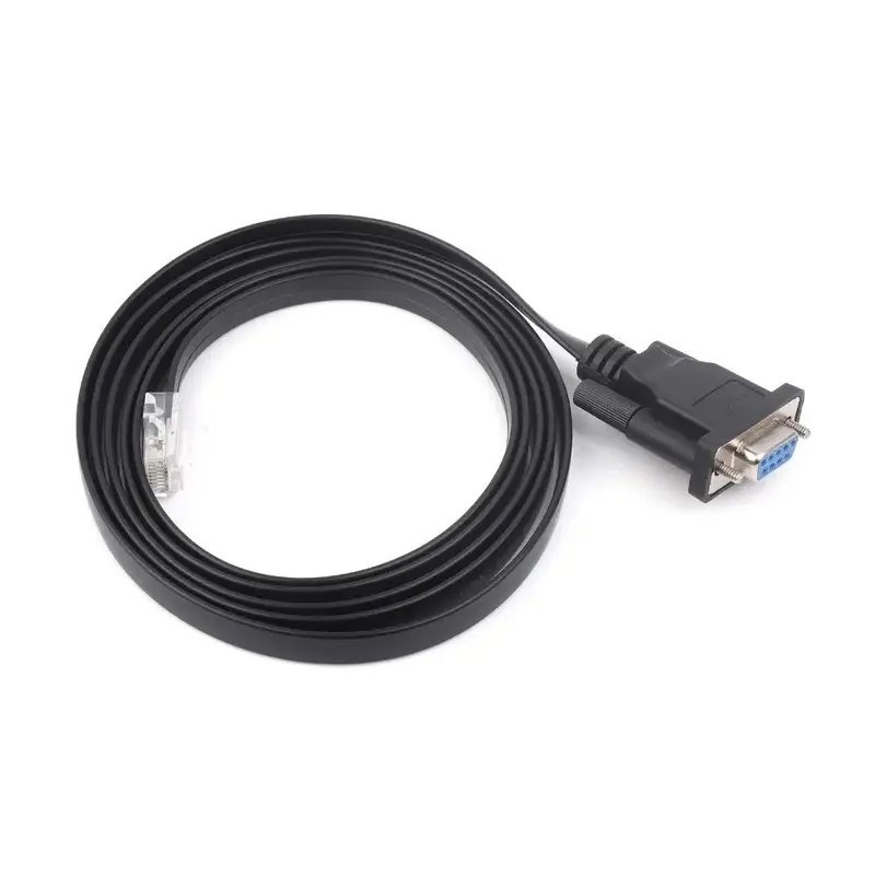 Waveshare RS232 to RJ45 Console Cable, RS232 DB9 Female Port to RJ45 Console Male Port, Cable Length 1.8m