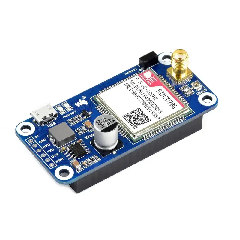 Waveshare SIM7070G NB-IoT / Cat-M / GPRS / GNSS HAT for Raspberry Pi (Global Band Support)