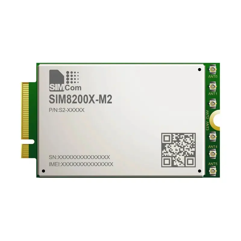 Waveshare SIMCom SIM8200-M2 Original 5G Module, M.2 Form Factor, High Throughput Data Communication