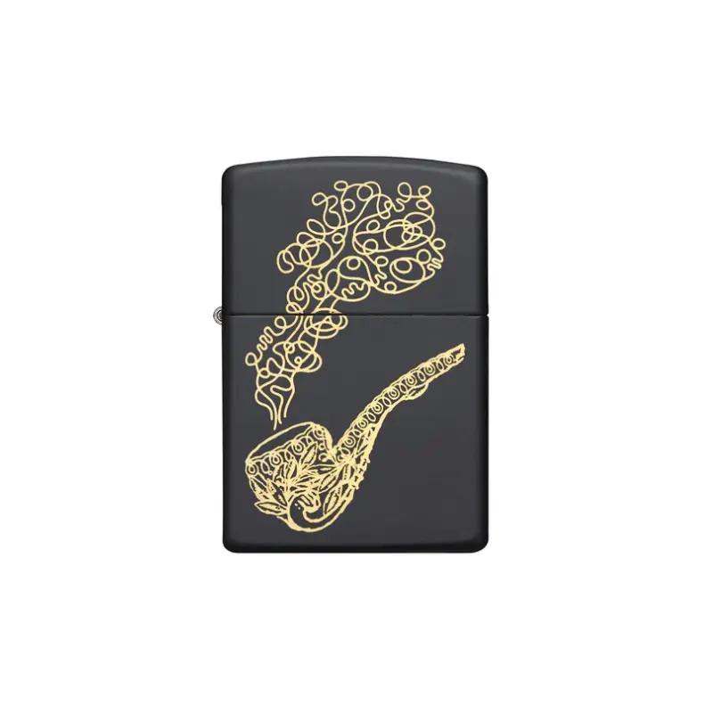 Zippo Pipe & Smoke Black Matte