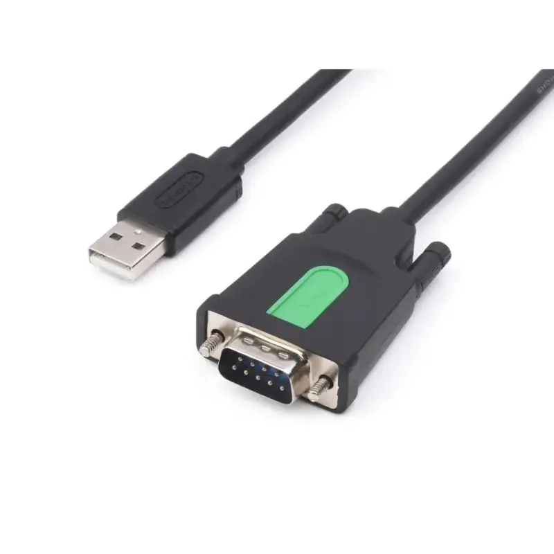 Waveshare Industrial USB to RS232 Serial Adapter Cable, USB Type A to DB9 Male Port, FT232RL Chip, 1.5m Length