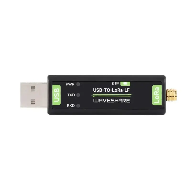 Waveshare USB to LoRa Data Transfer Module, Based on SX1262 (HF, TCXO Crystal)