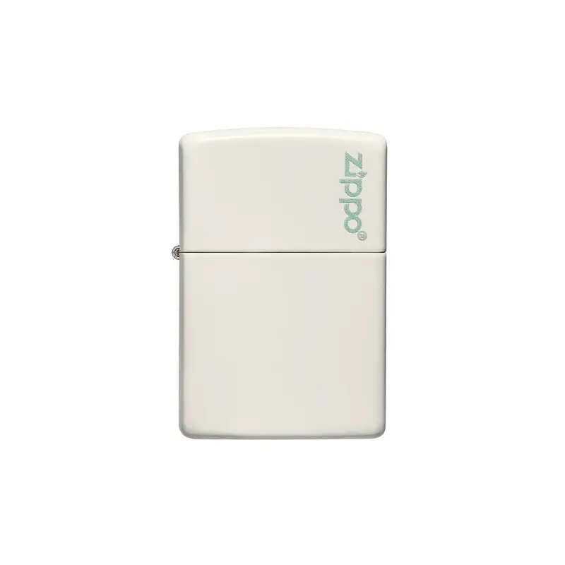 Zippo White Matte Logo - Glow in the Dark