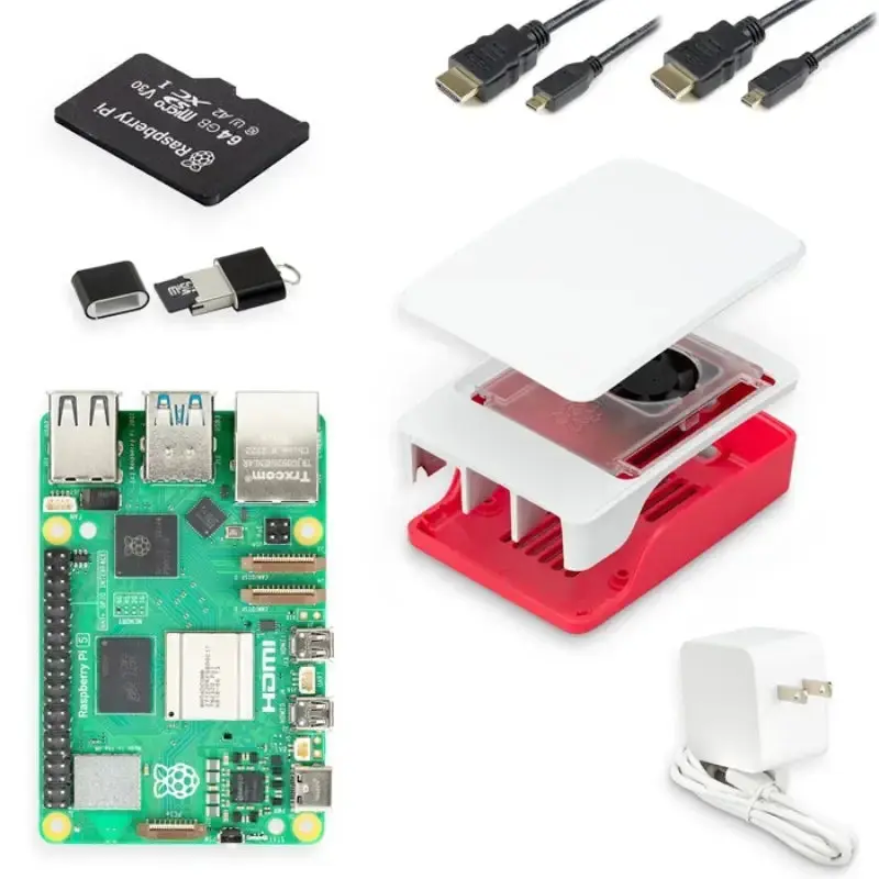 CanaKit Raspberry Pi 5 Starter Kit - 4GB - Red/White