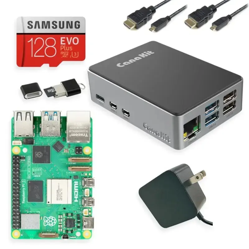 CanaKit Raspberry Pi 5 Starter Kit - 8GB - Aluminum