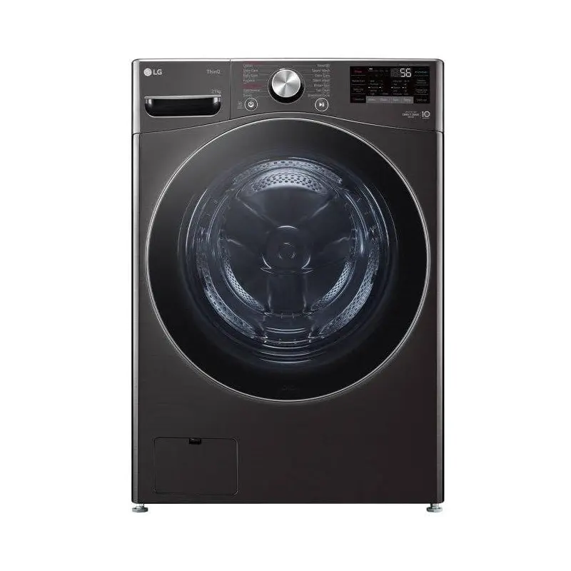 LG F0P2CYV2E 21kg Black Steel Front Loader Washing Machine