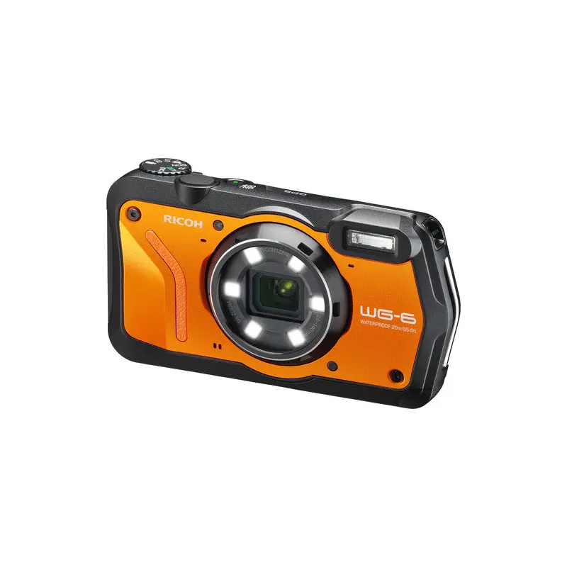 Ricoh WG-6 Digital Compact Camera (Orange)