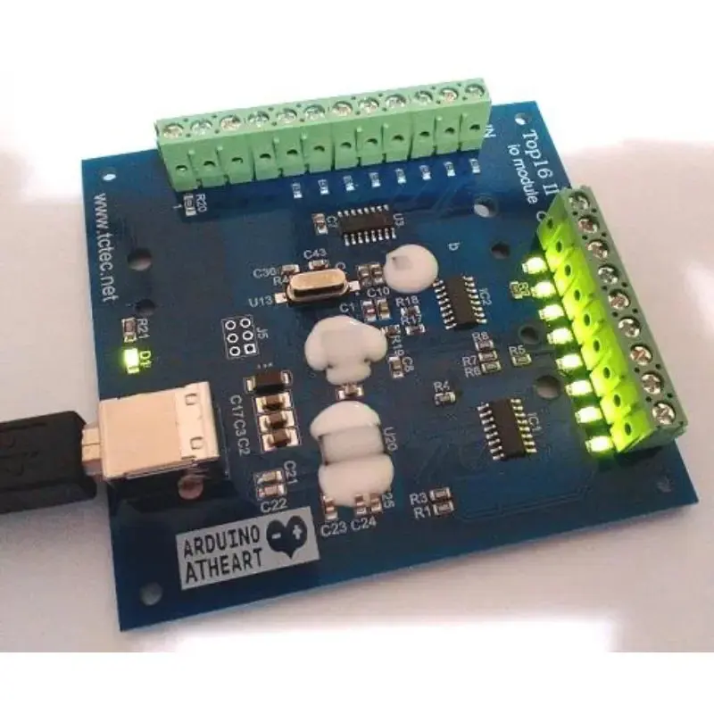TCTEC Top16 II Digital & Analog Input & Output Module Arduino Compatible (AT Version)