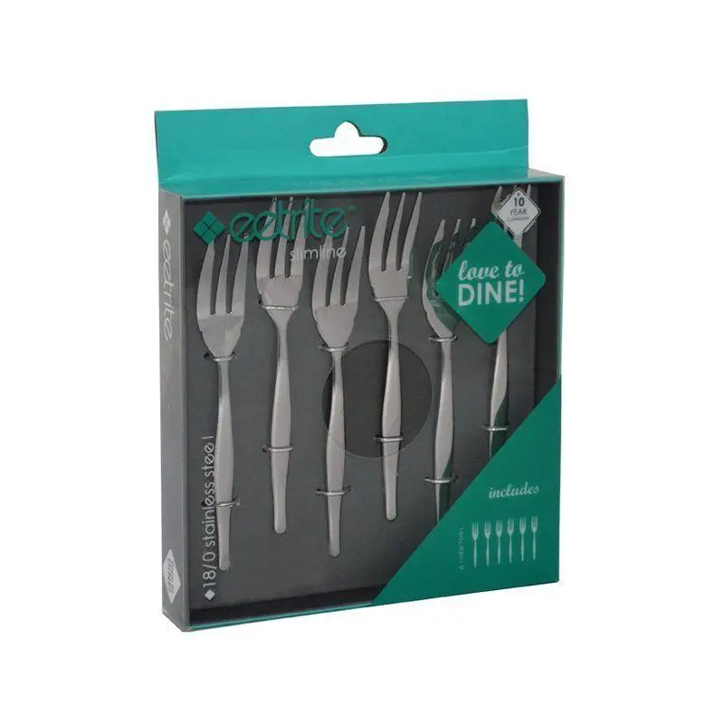 Eetrite Slimline 6pc Cake Forks - SL09/6