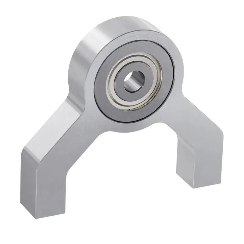 ServoCity 4mm Bore 1-Side, 2-Post Pillow Block (24mm Height)