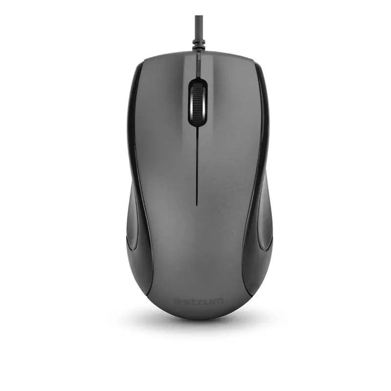 Astrum MU110 3B USB Wired Large Optical Mouse  Grey