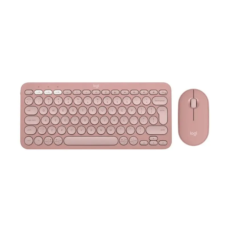 Logitech Pebble 2 Combo Wireless Keyboard and Mouse Rose