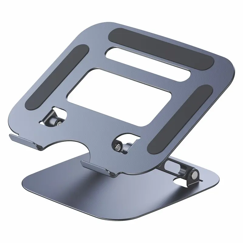 TROO HOLD Series Anti-Slip Foldable Laptop & Tablet Aluminium Stand - Grey