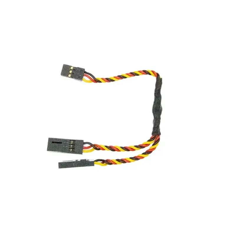 Hitec 6" Heavy Gauge Twisted Wire Y Harness w/ Gold Pins