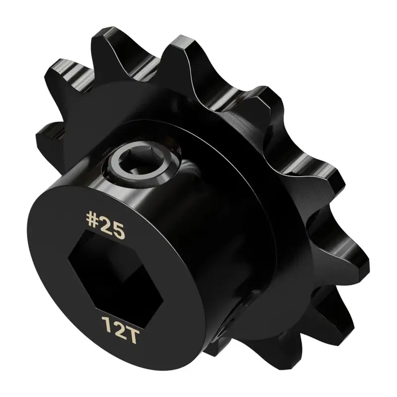 #25 Pitch Set-Screw Sprocket (8mm REX Bore, 12 Tooth)