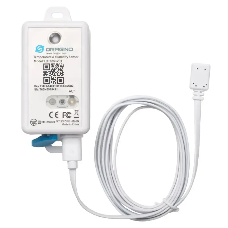 Dragino LHT65N-VIB LoRaWAN Vibration Sensor (8500mAh Li/SOCl2 / US915)