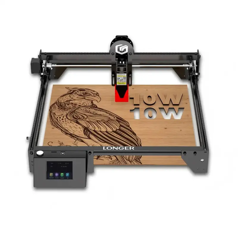 LONGER RAY5 10W Laser Engraver, 0.06x0.06mm Laser Spot, Touch Screen, Offline Carving, 32-Bit Chipset, WiFi Connection, Working Area 400x400mm