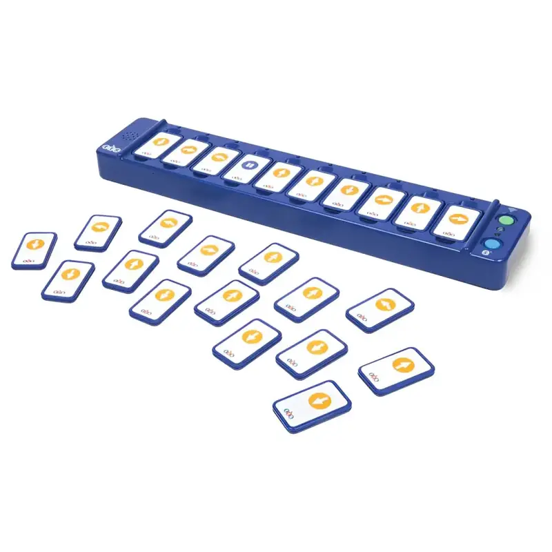 Tactile Code Reader w/ 25 pc Tactiles Compatible and Designed for Blue Bot and Rugged Robot Coding Toys for Kids