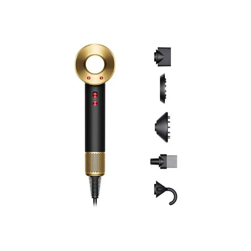 Dyson Supersonic Hairdryer HD07 Ceramic Onyx Black & Gold