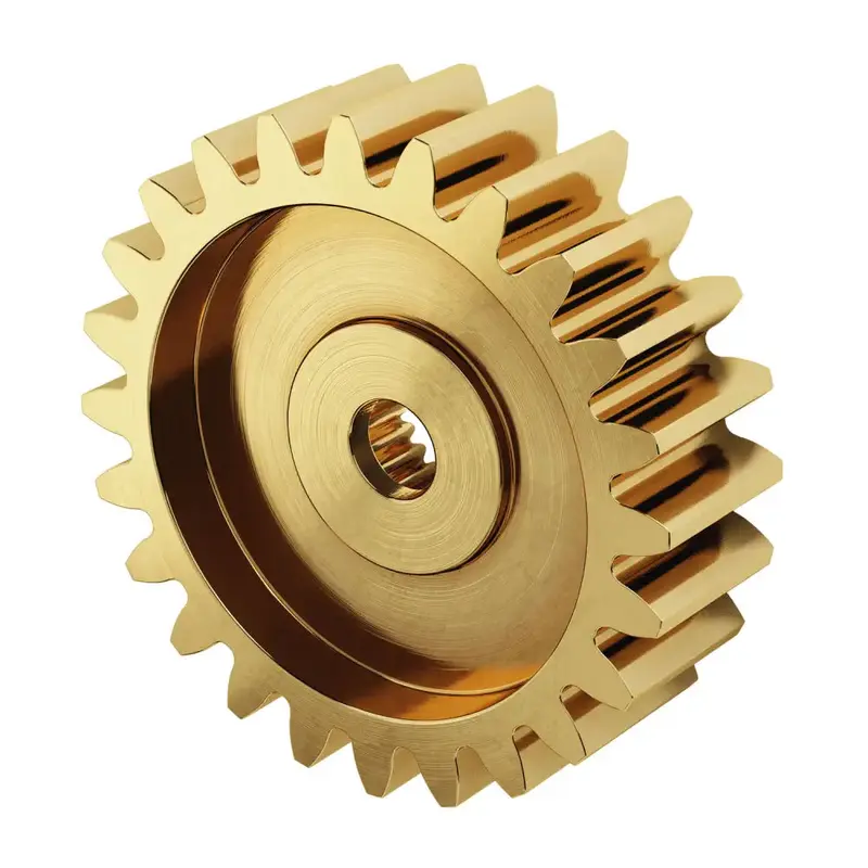 ServoCity 2305  Series Brass, MOD 0.8, Servo Gear (25 Tooth Spline, 24 Tooth)