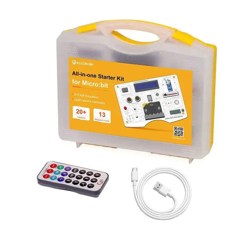 Elecrow All-in-1 Starter Kit for micro:bit: 13 Modules & 21 Lessons