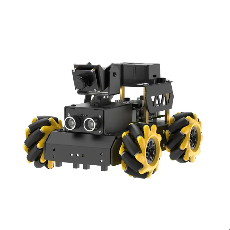 Hiwonder TurboPi Raspberry Pi ROS2 Robot Car with Omnidirectional Mecanum Wheels, AI Vision & Tracking, Integrated Multimodal Large AI Model ChatGPT, and Voice Interaction (Advanced Kit with RPi 5 8G)