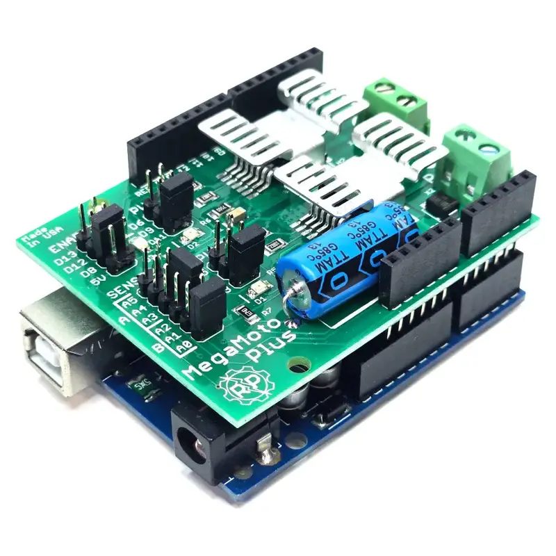 Robot Power MegaMoto Plus Dual Channel H-Bridge Motor Controller for Arduino 20A, 5-28V