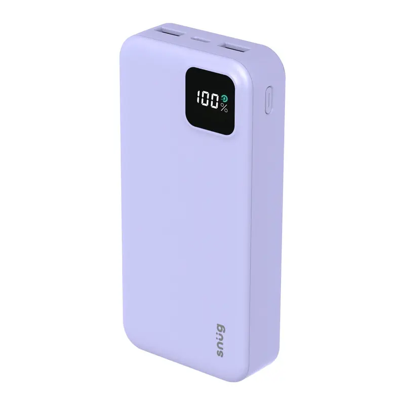 Snug Square Digital PD Powerbank  20000mAh  Lavender
