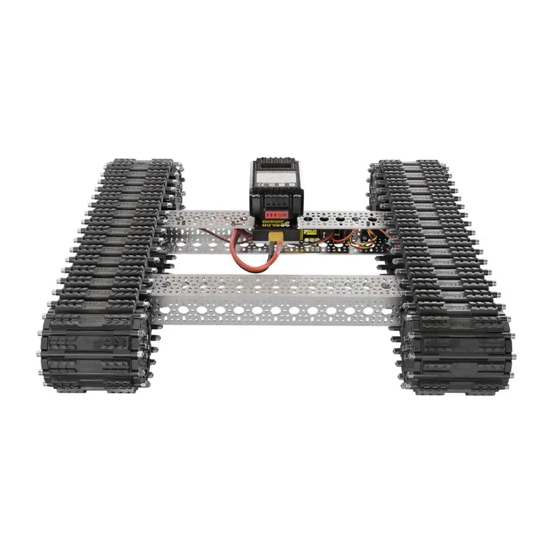 Bravo RC Tank Track Chassis (Rubber Treads, 50lb Payload, 2Mph)