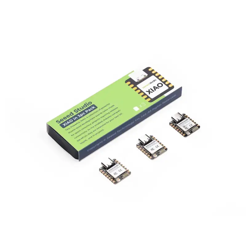 SeeedStudio XIAO ESP32C6, 2x 7-Pin Header, unsoldered, (3x)