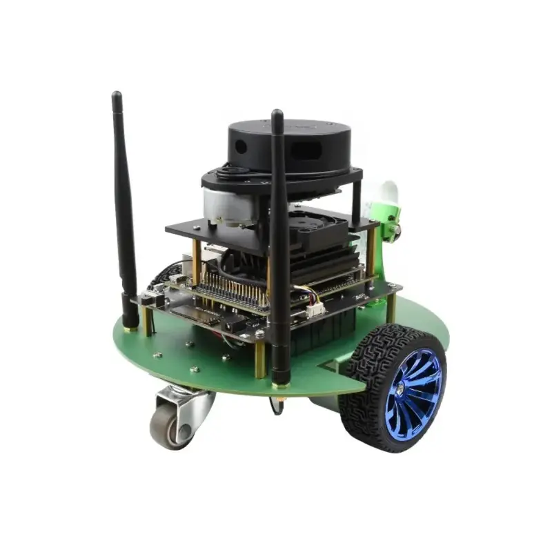 Waveshare JetBot Professional Version ROS AI Kit Accessories, Dual Controller AI Robot, Lidar Mapping (No Jetson) (UK)