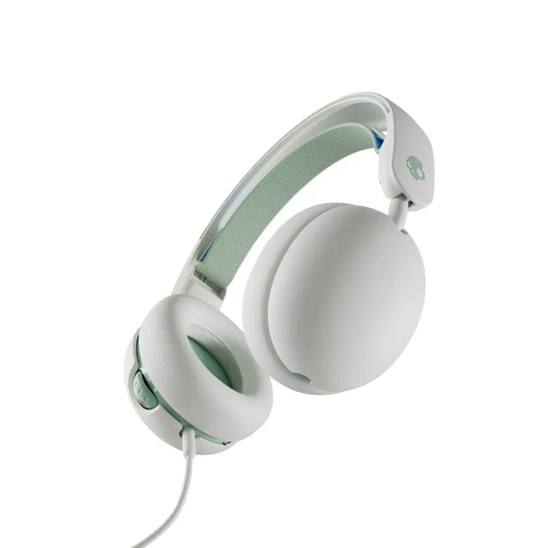 SkullCandy Grom Wired Over-Ear Headphones with Microphone Bone Seafoam - S6KAY-R952