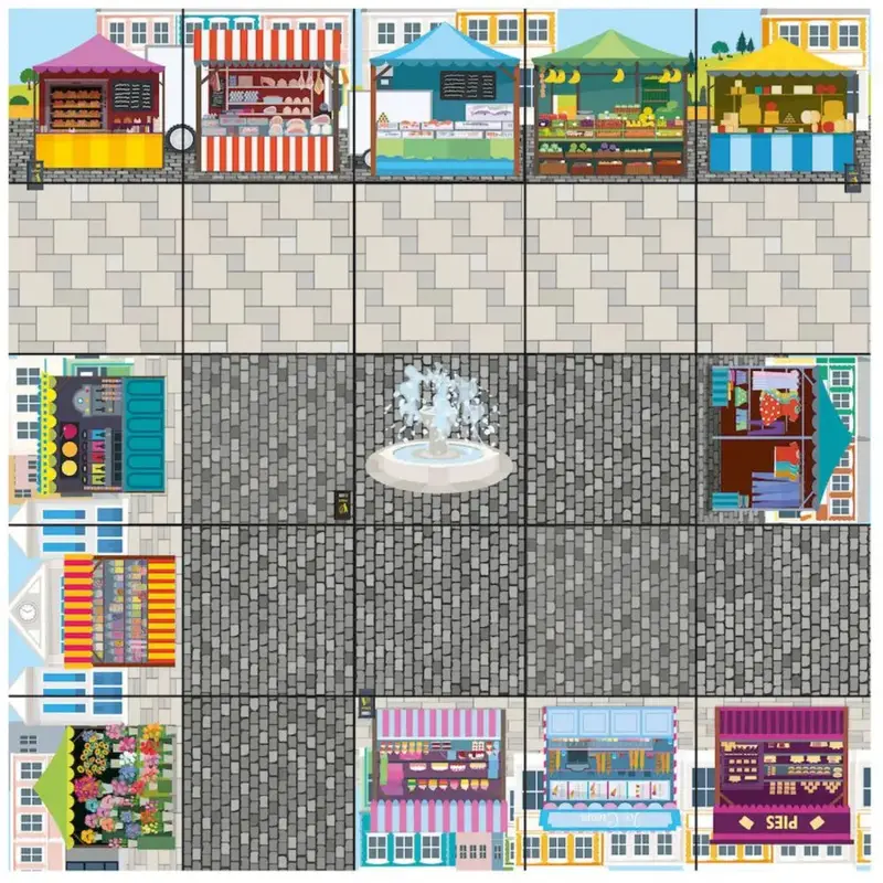 TTS Bee Bot & Blue Bot Marketplace Mat