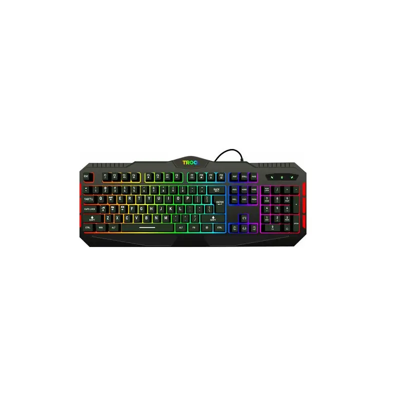 TROO US09 FULL TILT GAME MASTER RGB Backlit Membrane Keyboard