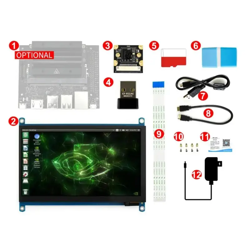 Waveshare Jetson Nano Development Pack (Type C) for Robotics Learning (US)