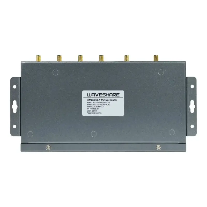 Waveshare SIM8200EA-M2 Industrial 5G Router, Wireless CPE, 5G/4G/3G Support, Snapdragon X55, Multi Mode Multi Band (US)