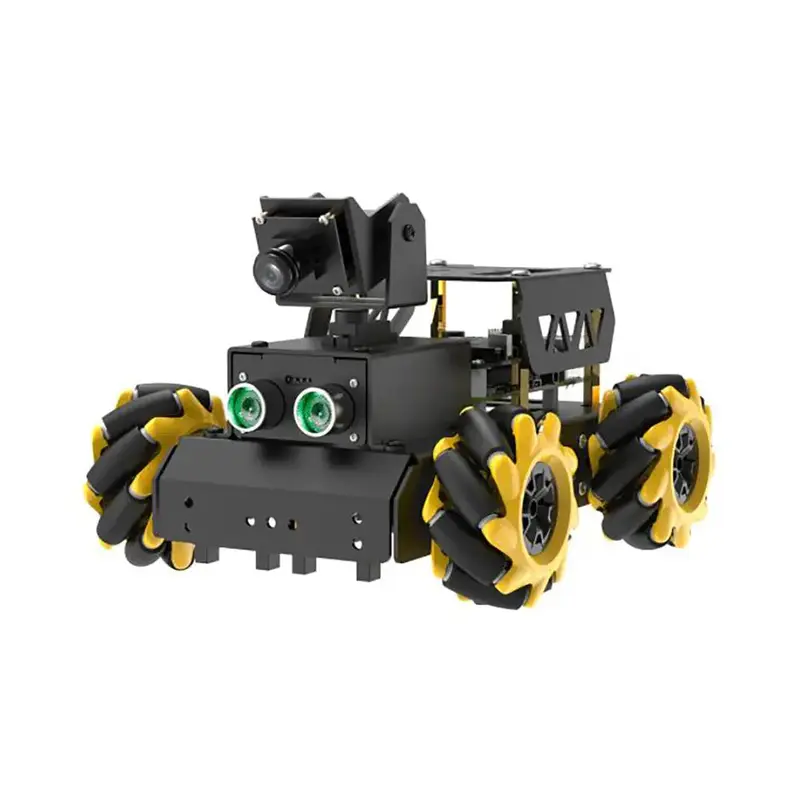 Hiwonder TurboPi Raspberry Pi Omnidirectional Mecanum Wheels Robot Car Kit with Camera Open Source Python for Beginners (Standard Kit with Raspberry Pi 4B 4GB)