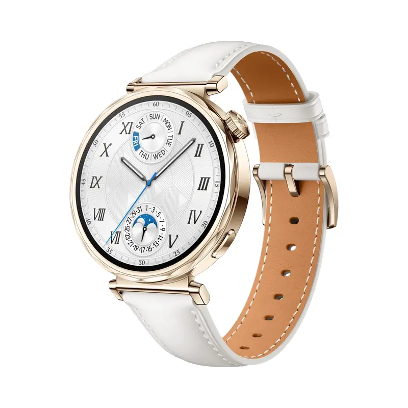 Huawei Watch GT 5 GPS 41mm White Leather Strap - White