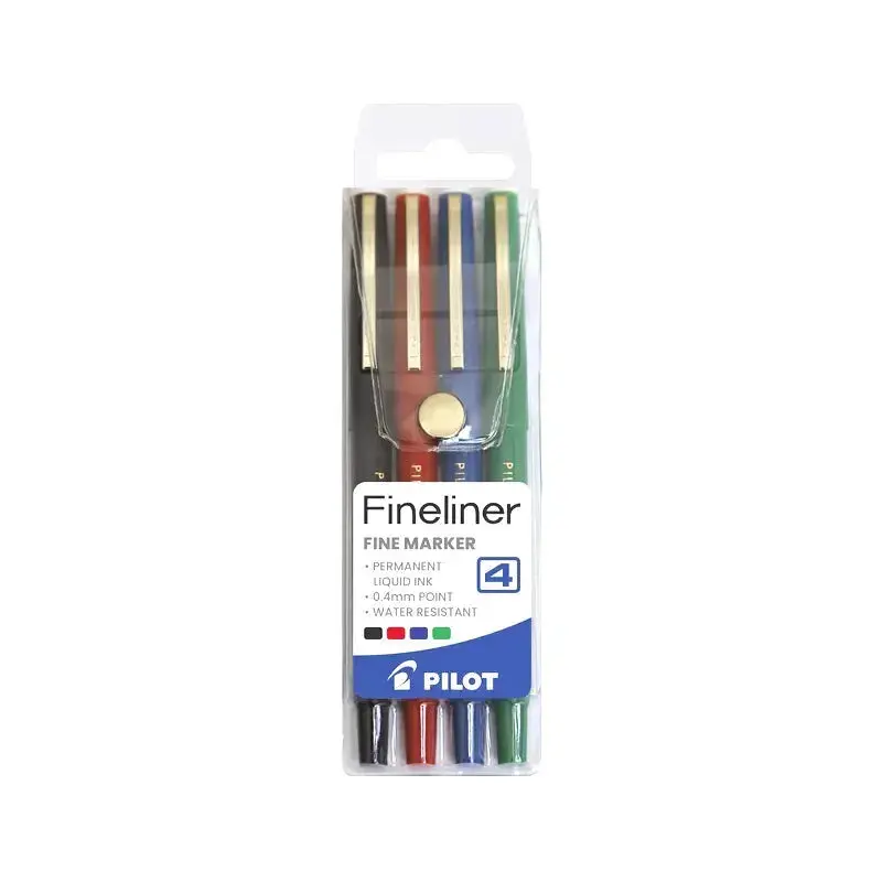 Pilot Fineliner Marker (4 Pack)