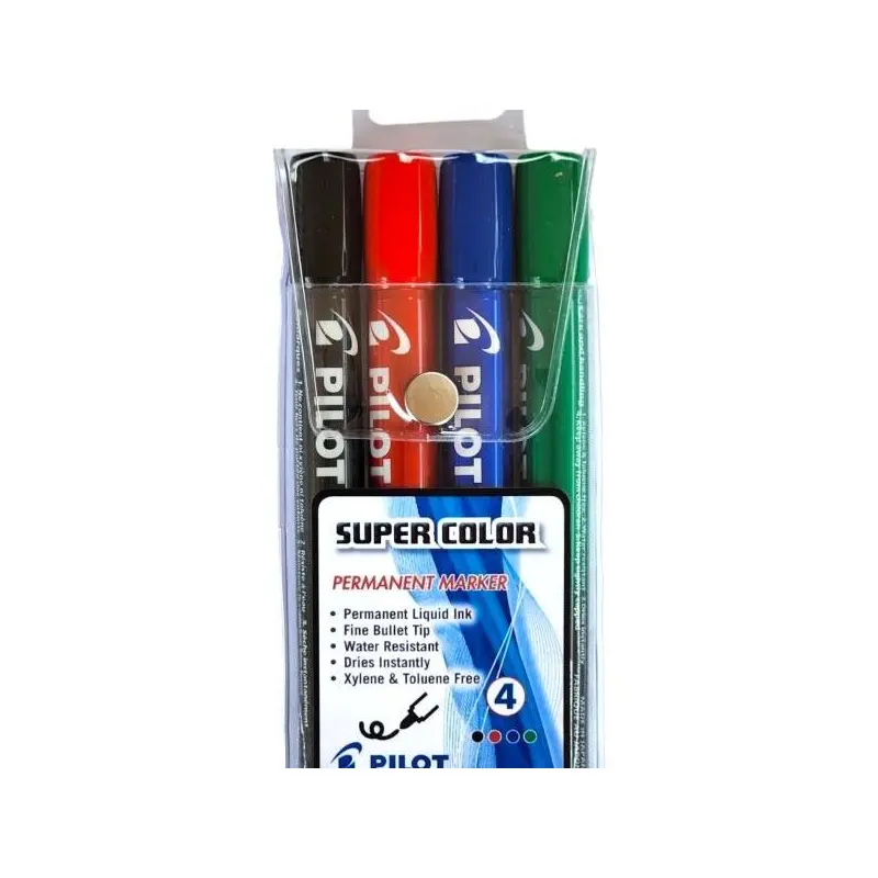 PILOT Permanent Marker 100 Bullet Tip - Wallet 4