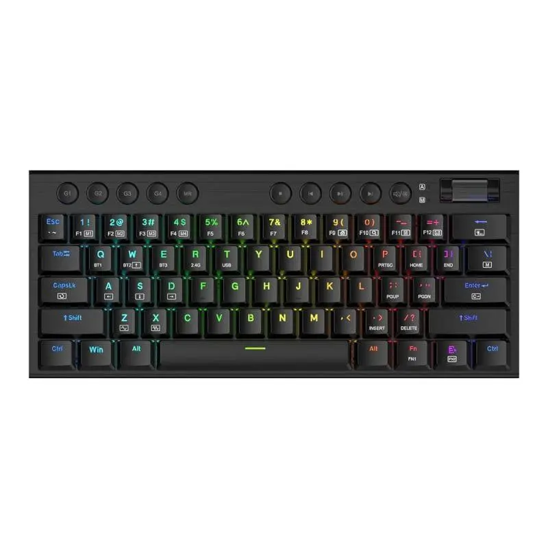 Redragon Horus Mini Pro  Wireless BT RGB Gaming Mechanical Keyboard  Black