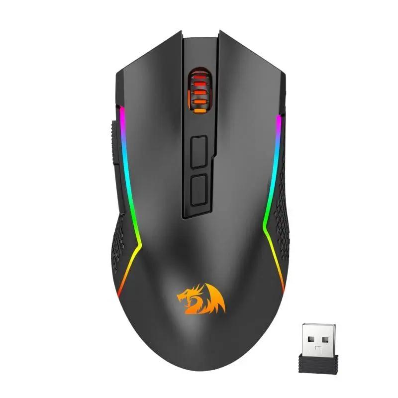 Redragon M693 Trident Pro 8000DPI RGB Gaming Mouse  Black