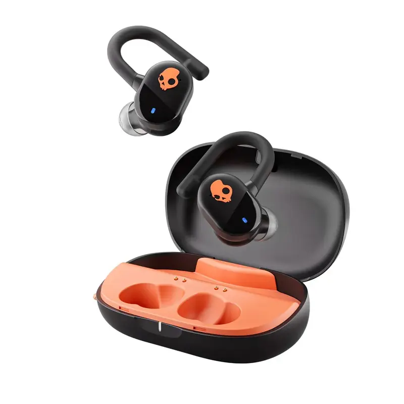 SkullCandy Push Play Active True Wireless Earbuds - True Black Orange - S2PPW-S749