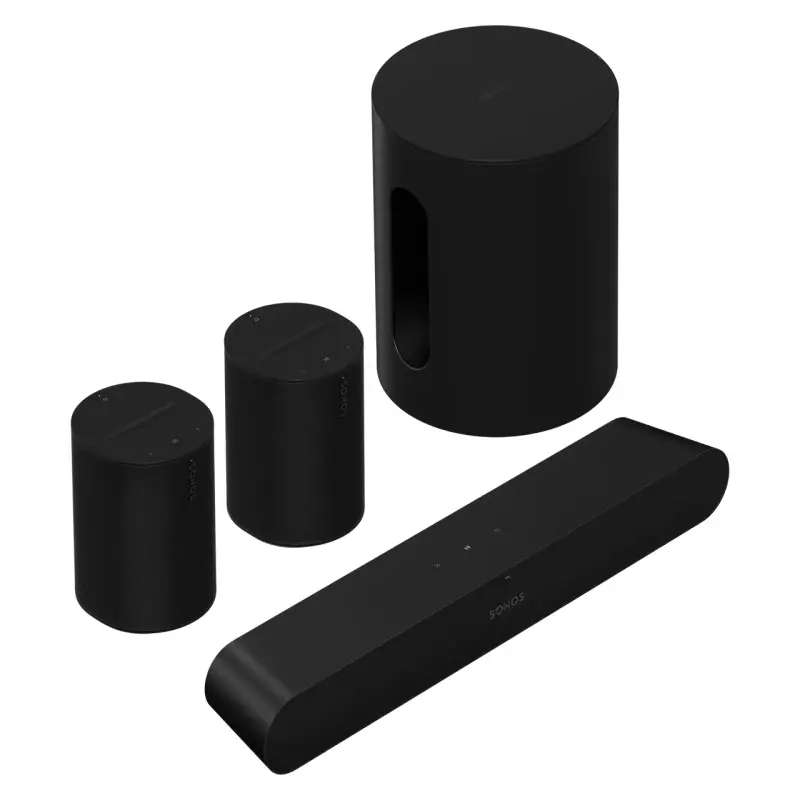 Sonos Immersive Set with Ray- Ray + Sub Mini + 2x Era 100 - Black